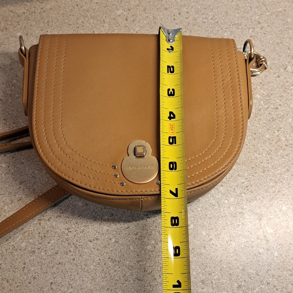 Authentic Longchamp Camel Tan Leather Crossbody Bag - Picture 9 of 12